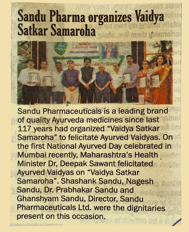 Sandu Pharma Organizes Vaidya